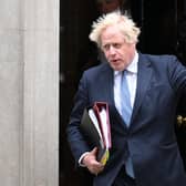 Prime Minister Boris Johnson departs 10 Downing Street for PMQs. Picture: Leon Neal/Getty Images