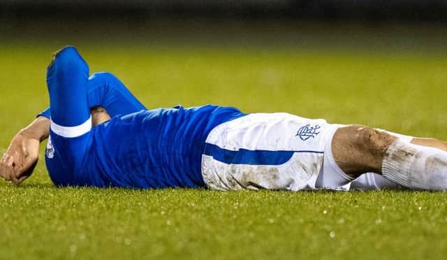 Rangers defender Leon Balogun suffered a head knock during their Betfred Cup quarter-final defeat at St Mirren and will be assessed before the Premiership match against Motherwell at Ibrox on Saturday. (Photo by Craig Williamson / SNS Group)