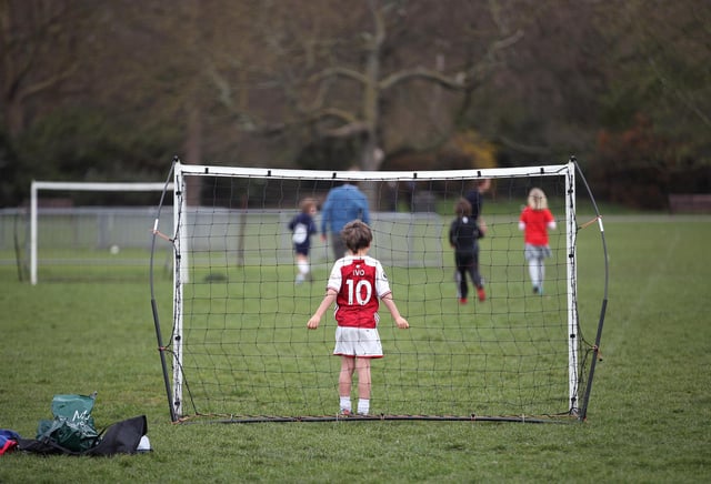 Children have met up to play together outside in groups since last summer.