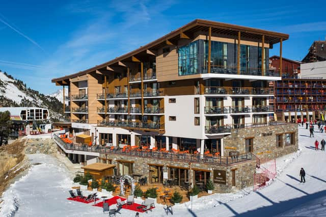 The Taj i Mah, five star hotel, in Les Arcs. Pic: Manu Reyboz/PA.