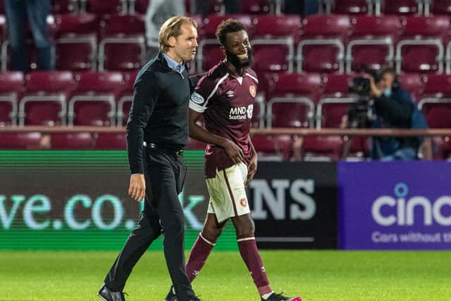 Hearts have suffered a huge injury blow with Beni Baningime ruled out until next season. (Photo by Ross Parker / SNS Group)