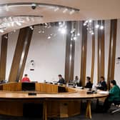 First Minister Nicola Sturgeon giving evidence to the Committee on the Scottish Government Handling of Harassment Complaints, at Holyrood in Edinburgh, examining the handling of harassment allegations against former first minister Alex Salmond. Picture: PA
