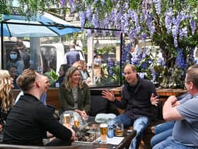 Prince William, Duke of Cambridge meets with emergency responders at the Cold Town House in the Grassmarket on May 22, 2021 in Edinburgh, Scotland picture: Jeff J Mitchell/Getty Images