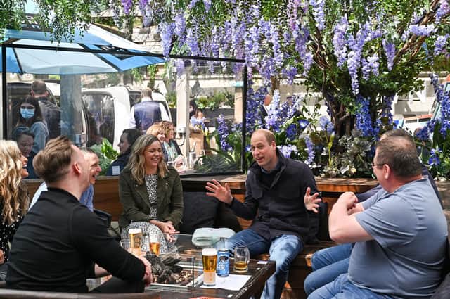 Prince William, Duke of Cambridge meets with emergency responders at the Cold Town House in the Grassmarket on May 22, 2021 in Edinburgh, Scotland picture: Jeff J Mitchell/Getty Images