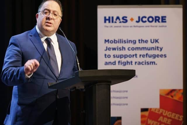 Rabbi David Mason, chief executive of JCORE+HJAS, the collaboration between the human rights organisation HIAS (originally the Hebrew Immigrant Aid Society), and JCORE, (Jewish Council for Racial Equality).