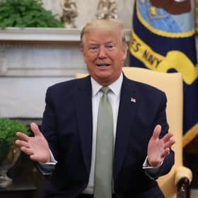 Donald Trump is expected to sign off on scores of executive orders after entering the Oval Office. Picture: Niall Carson/PA Wire