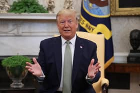 Donald Trump is expected to sign off on scores of executive orders after entering the Oval Office. Picture: Niall Carson/PA Wire