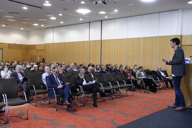Accenture's Mark Byrne addresses the 2019 Scotsman Data conference