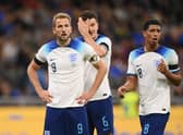 England's Harry Kane wears the OneLove rainbow armband during a Uefa Nations League match against Italy in September (Picture: Michael Regan/Getty Images)