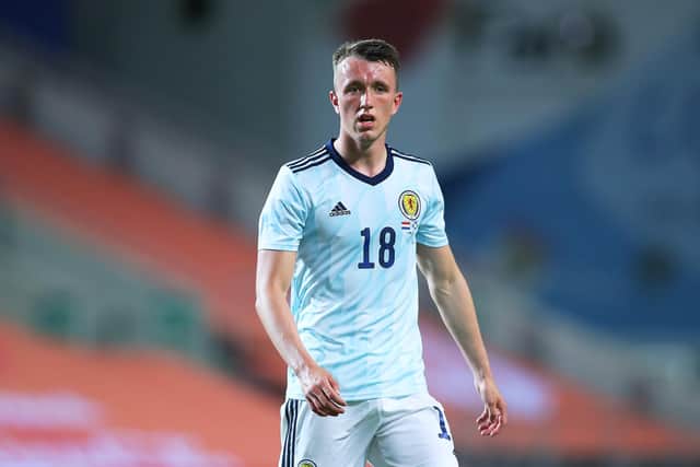 Celtic midfielder David Turnbull started out with Newmains Hammers in his native Lanarkshire. (Photo by Fran Santiago/Getty Images)