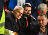 Aberdeen chairman Dave Cormack was in attendance at Recreation Park.