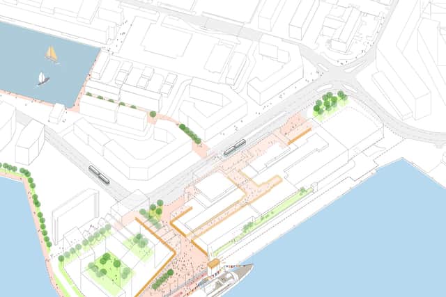A site diagram of the proposed redevelopment of Ocean Terminal
