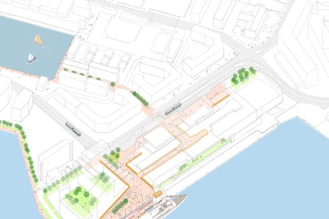 A site diagram of the proposed redevelopment of Ocean Terminal