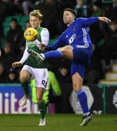 Hibs' Ewan Henderson and Cove Rangers' Morgyn Neill during the Scottish Cup Fourth Round tie that went through extra time. (Photo by Craig Foy / SNS Group)