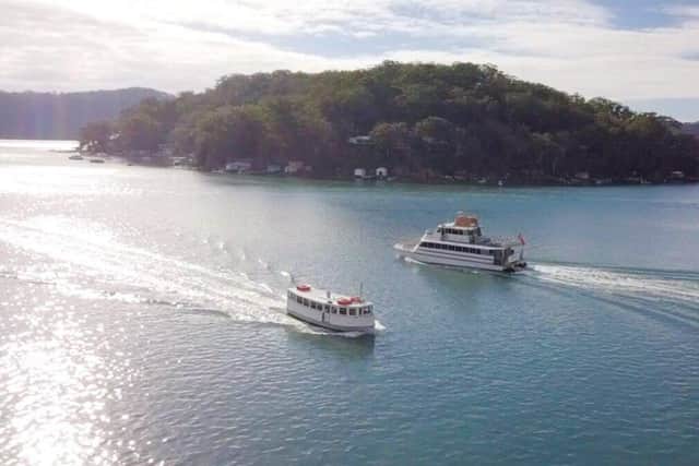 The Riverboat Postman ferries mail, essential provisions and mini-cruising tourists along the Hawkesbury River. Pic: riverboatpostman.com.au