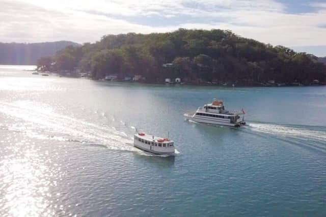The Riverboat Postman ferries mail, essential provisions and mini-cruising tourists along the Hawkesbury River. Pic: riverboatpostman.com.au