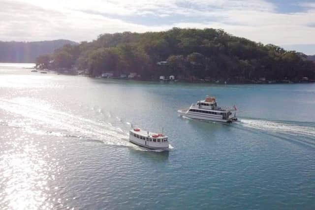 The Riverboat Postman ferries mail, essential provisions and mini-cruising tourists along the Hawkesbury River. Pic: riverboatpostman.com.au