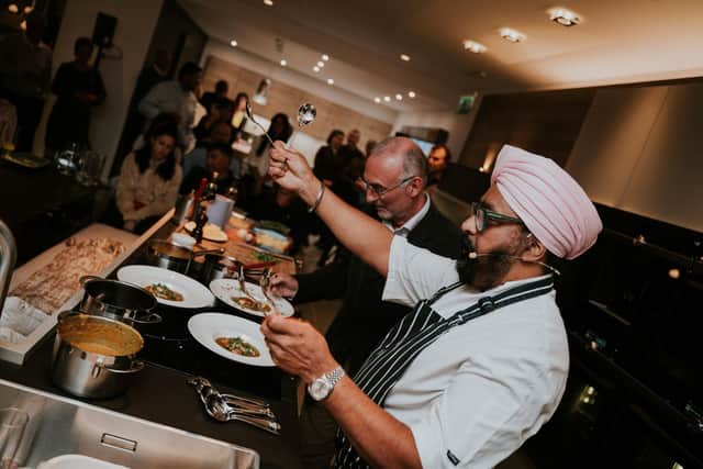 Tony Singh MBE cooking events with Kitchens International