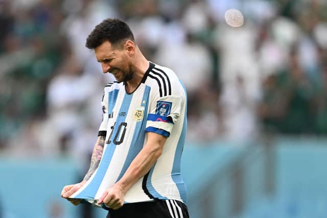 Argentina's Lionel Messi scored the opening goal but was subdued for much of the match.