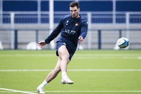 Matt Currie during an Edinburgh training session at Hive Stadium. He will play on the wing against Zebre. (Photo by Paul Devlin / SNS Group)