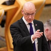 Deputy First Minister John Swinney delivers a budget statement to the Scottish Parliament at Holyrood, Edinburgh.