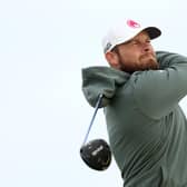 Tyrrell Hatton tees off on the fourth hole during day two of the Alfred Dunhill Links Championship at Kingsbarns Golf Links. Picture: Luke Walker/Getty Images.