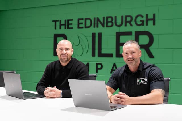 The Edinburgh Boiler Company chairman Mark Glasgow (left) with managing director Dougie Bell.