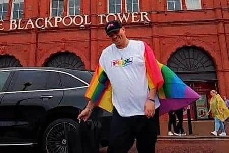 Brian at Blackpool Pride
