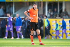 Dundee Utd's Ross Graham is dejected during a cinch Premiership match between Dundee United and St Johnstone at Tannadice, on October 01, 2022, in Dundee, Scotland. (Photo by Mark Scates / SNS Group)