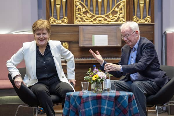 Former first minister Nicola Sturgeon and former deputy first minister Lord Wallace of Tankerness, during a devolution event in Edinburgh to mark 25 years of the Scottish Parliament. Picture: Jane Barlow/PA Wire