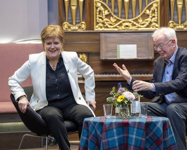 Former first minister Nicola Sturgeon and former deputy first minister Lord Wallace of Tankerness, during a devolution event in Edinburgh to mark 25 years of the Scottish Parliament. Picture: Jane Barlow/PA Wire