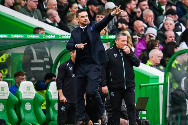 Rangers interim manager Barry Ferguson inspired his team to an away victory over Celtic in his first Old Firm match in charge