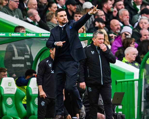 Rangers interim manager Barry Ferguson inspired his team to an away victory over Celtic in his first Old Firm match in charge