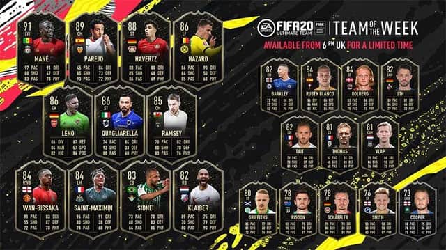 The TOTW 36 lineup has been revealed (EA Sports)