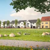 A CGI showing the sort of house types to be built by Avant Homes Scotland at the new development in Cairneyhill, Fife.
