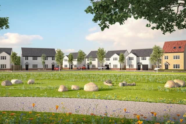 A CGI showing the sort of house types to be built by Avant Homes Scotland at the new development in Cairneyhill, Fife.