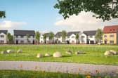 A CGI showing the sort of house types to be built by Avant Homes Scotland at the new development in Cairneyhill, Fife.