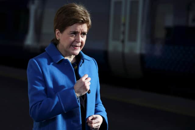 Nicola Sturgeon's government must work with industry to ensure the transition to net-zero carbon emissions happens as smoothly as possible (Picture: Russell Cheyne/pool/AFP via Getty Images)