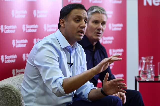 Scottish Labour leader Anas Sarwar and UK Labour leader Sir Keir Starmer. Image: John Devlin/National World.