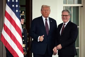 US President Donald Trump and UK Prime Minister Sir Keir Starmer.