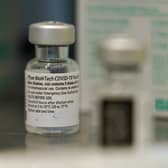 A bottle of the Pfizer/BioNTech vaccine against Covid-19. Picture: Sean Gallup - Pool/Getty Images