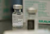 A bottle of the Pfizer/BioNTech vaccine against Covid-19. Picture: Sean Gallup - Pool/Getty Images
