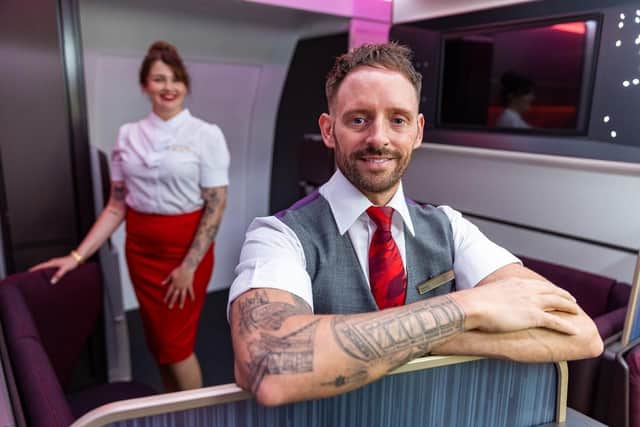 Virgin Atlantic cabin crew, Josie Hopkins and Terry Nunn