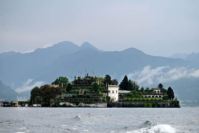The boat sank on Lake Maggiore in northern Italy.