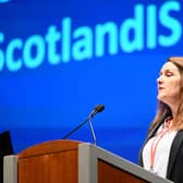 Karen Meechan, the ScotlandIS chief executive, pictured at the ScotSoft conference in 2023. Picture: Greg Macvean