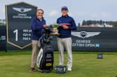 The Renaissance Club member Grant Forrest pictured with Jerry Sarvardi after being announced as new official ambassador for The Renaissance Club Charitable Foundation. Picture: Kenny Smith
