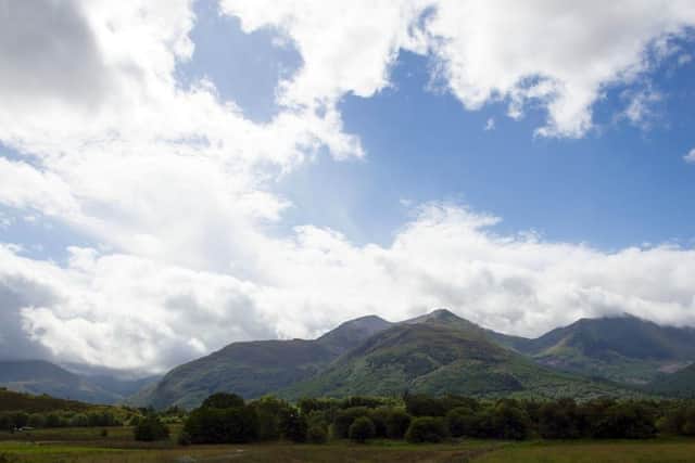 The view from upstairs at The Cottage at Sealladh na Beinne, North Ballachulish.