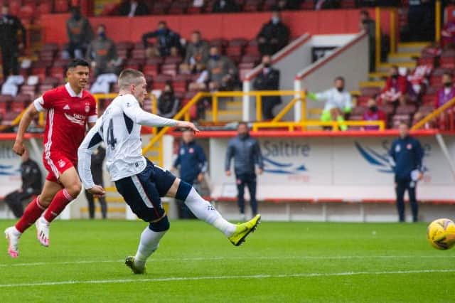 The road to Premiership glory for Rangers began on August 1 last year when Ryan Kent scored the only goal of their opening day fixture against Aberdeen at Pittodrie. (Photo by Craig Williamson/SNS Group).