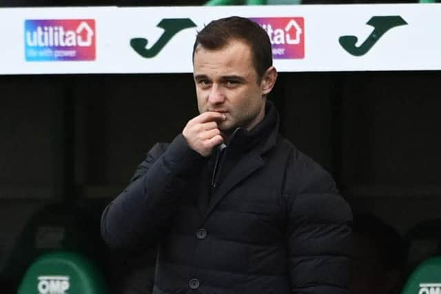 Hibs manager Shaun Maloney during the 3-2 defeat to Livingston at Easter Road. (Photo by Paul Devlin / SNS Group)