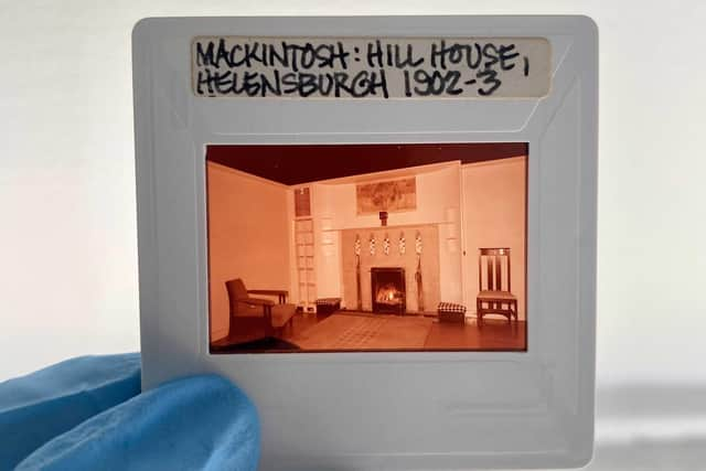 A slide of Hill House in Helensburgh taken in the mid 1970s.